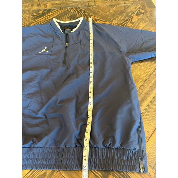 Air Jordan Short Sleeve Pullover Windbreaker Men Large Transition Coach Training - Picture 5 of 11